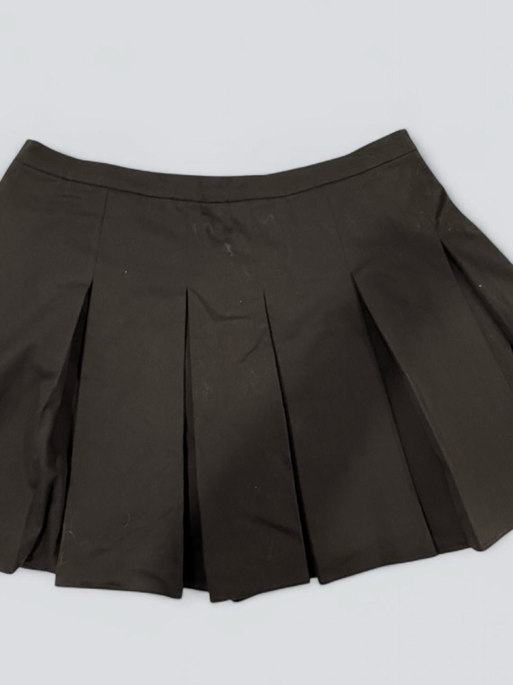 Amanda Uprichard Black Pleated Mini Skirt